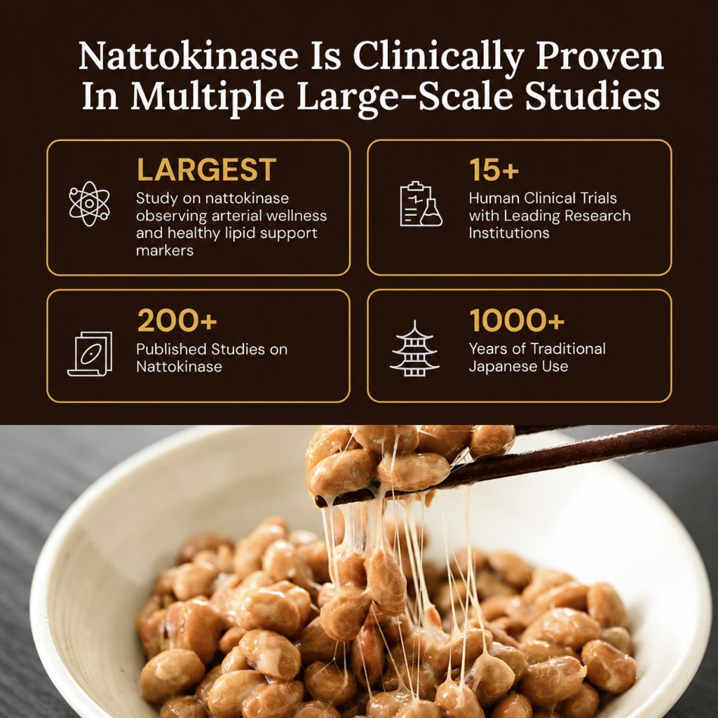 Support Healthy Arteries, Healthy Circulation & Cardiovascular Wellness - Naturally, With Nattokinase *